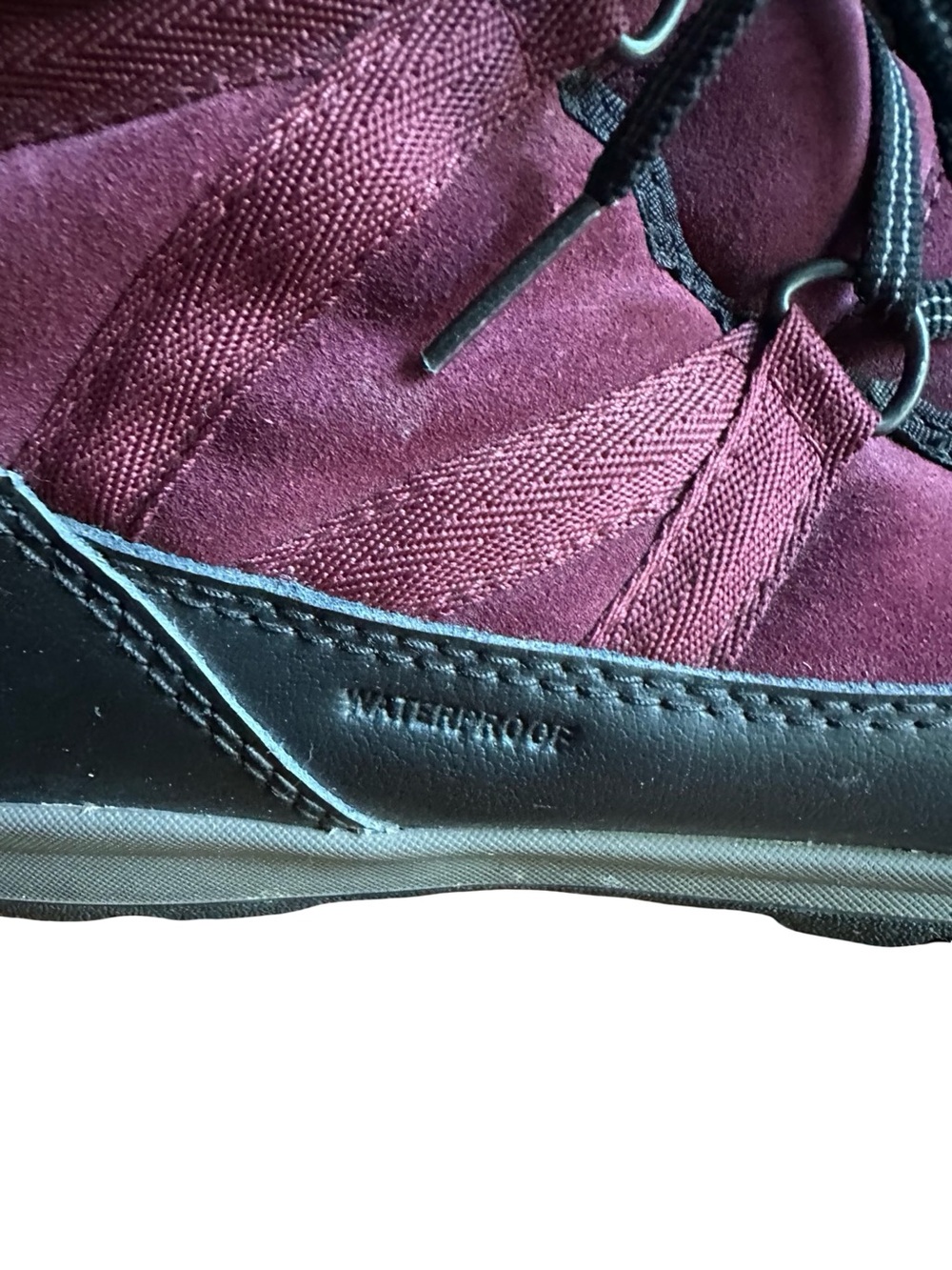 Sorel Tivoli Waterproof Faux Fur Lined Maroon Leather Boots 7.5 - Picture 6 of 8